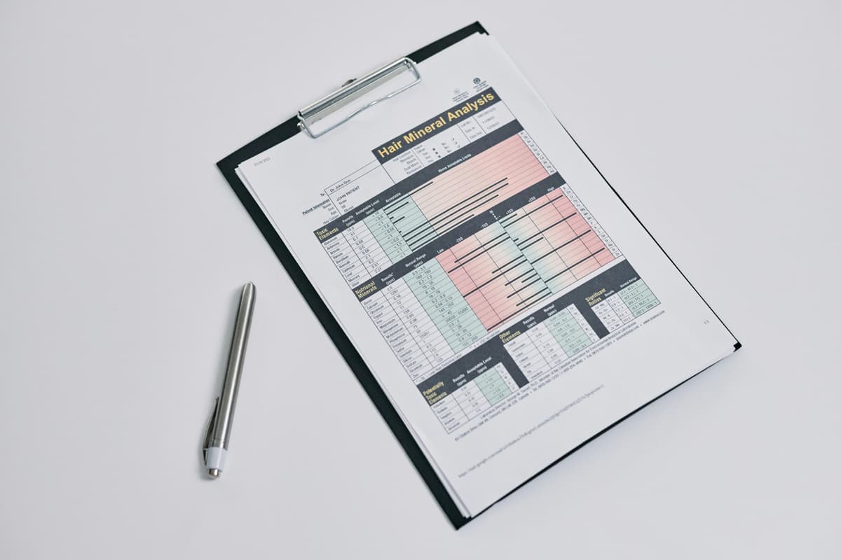 Paper report with scientific research and recommendations for testosterone health